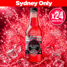 Berts Soda Glass Bottles Creaming Soda - 330ml x24 (BULK)