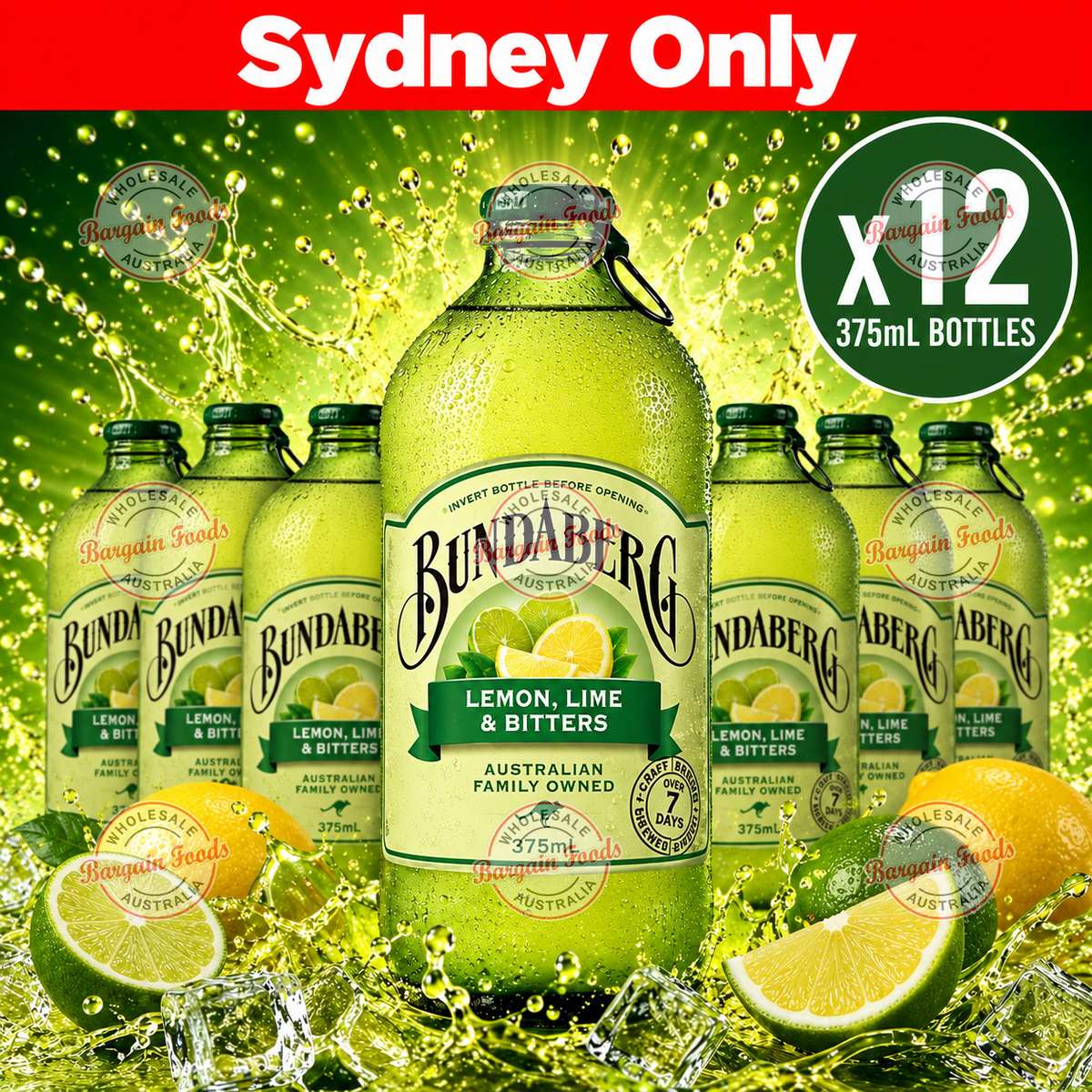 Bundaberg Lemon Lime Bitters - 375ml x12 (BULK)