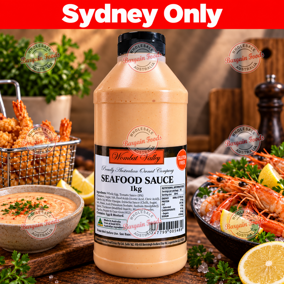 Wombat Valley Seafood Sauce - 1kg