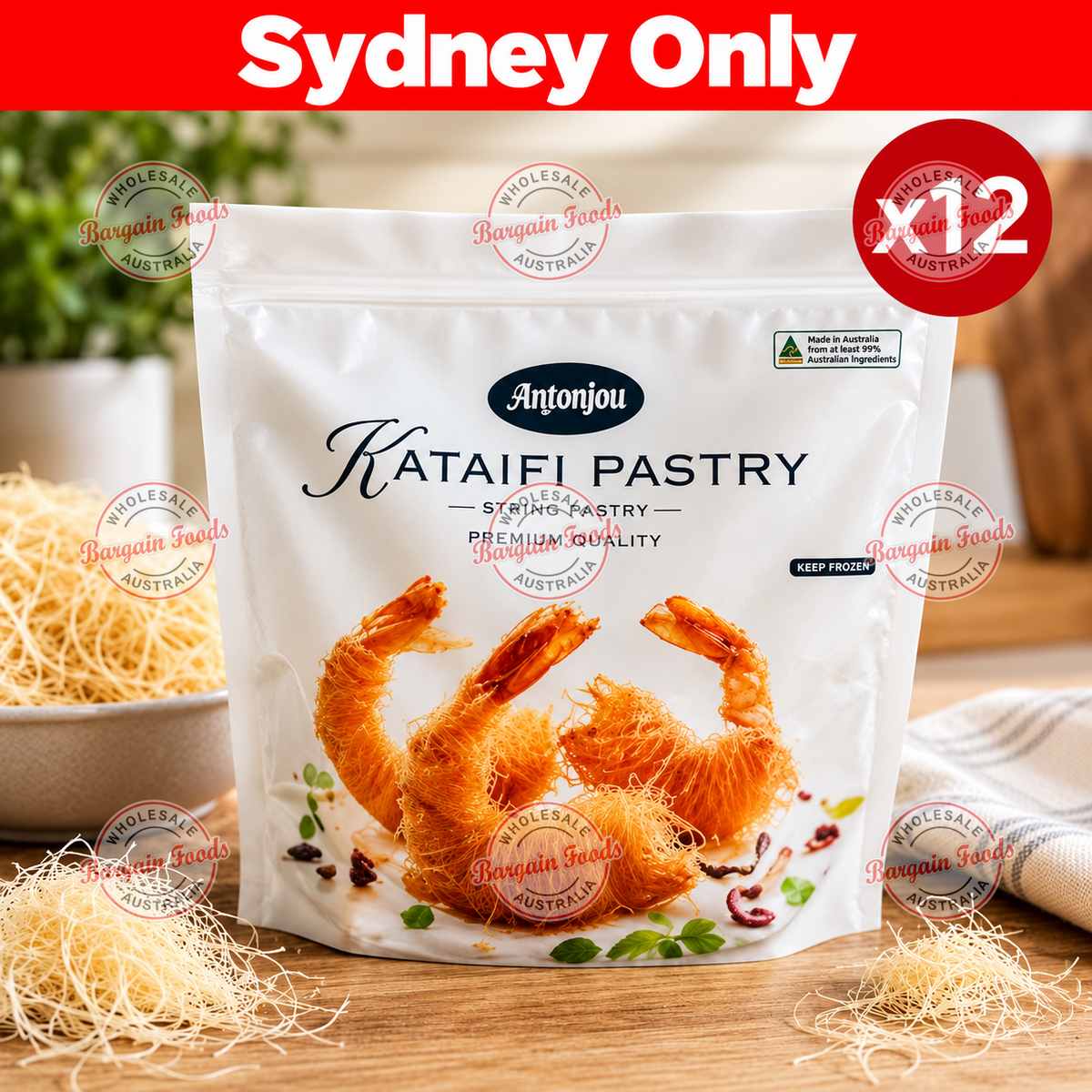 Chilled Kataifi - 375g x12 (BULK)