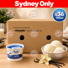 Bulla Vanilla Ice Cream Cups - 100ml x36 (BULK)