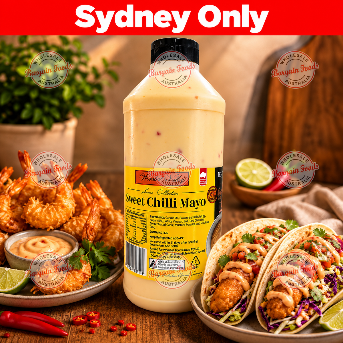 Wombat Valley Sweet Chilli Mayo - 1kg