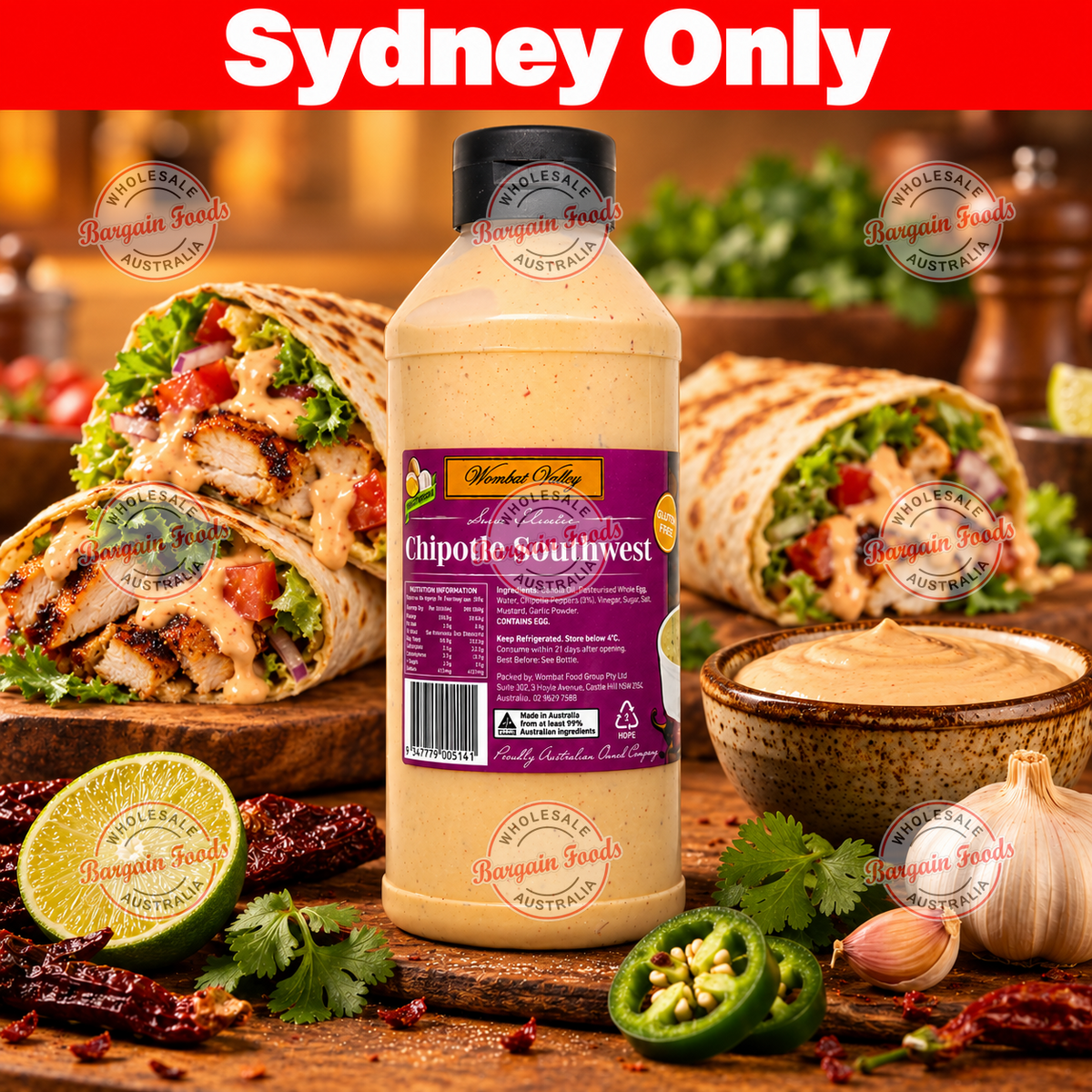 Wombat Valley South West Chipotle Sauce - 1kg
