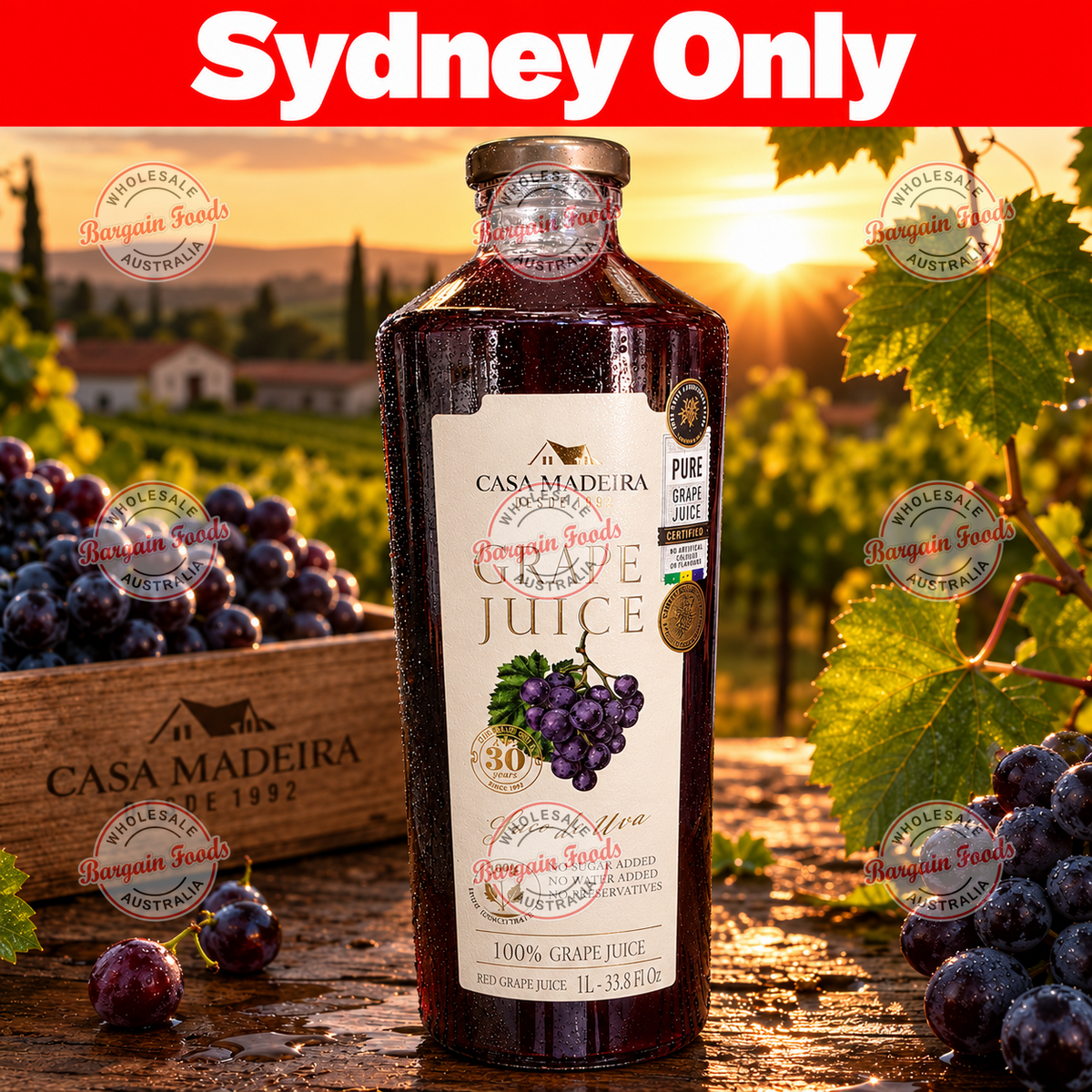 Casa Madeira 100% Pure Grape Juice - 1L