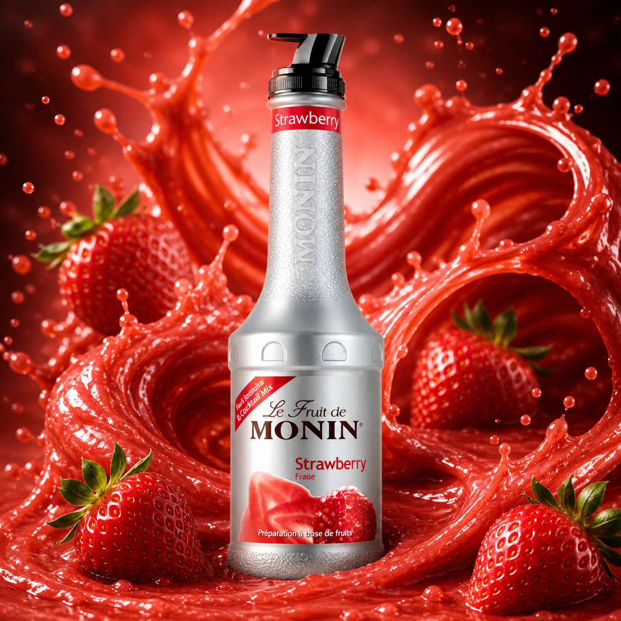 Monin Strawberry Puree - 1L