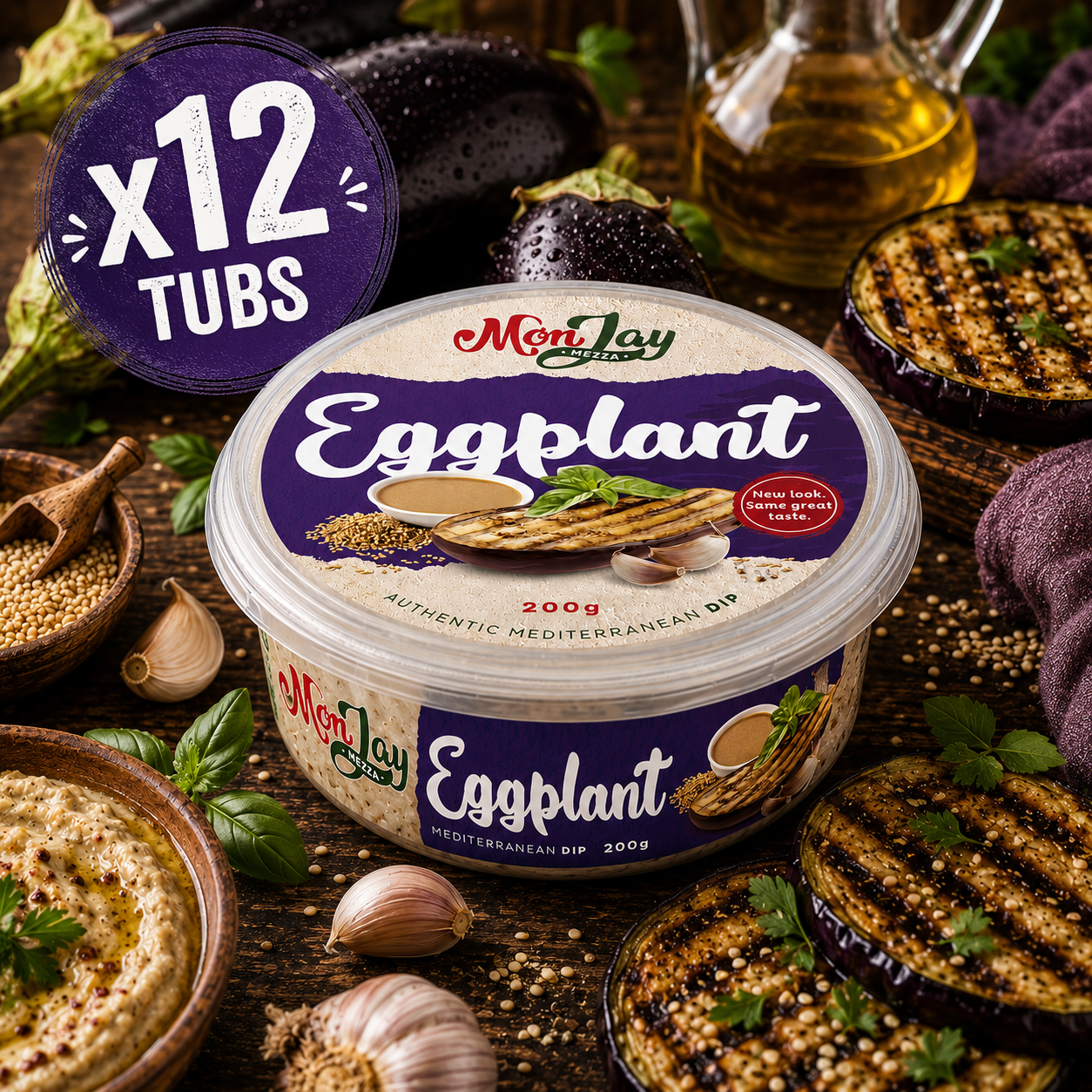 Monjay Mezza Eggplant Dip - 200g