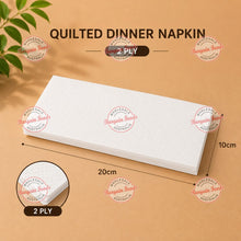 Quilted Dinner Napkins 2 PLY - 1000 Sheets (BULK)