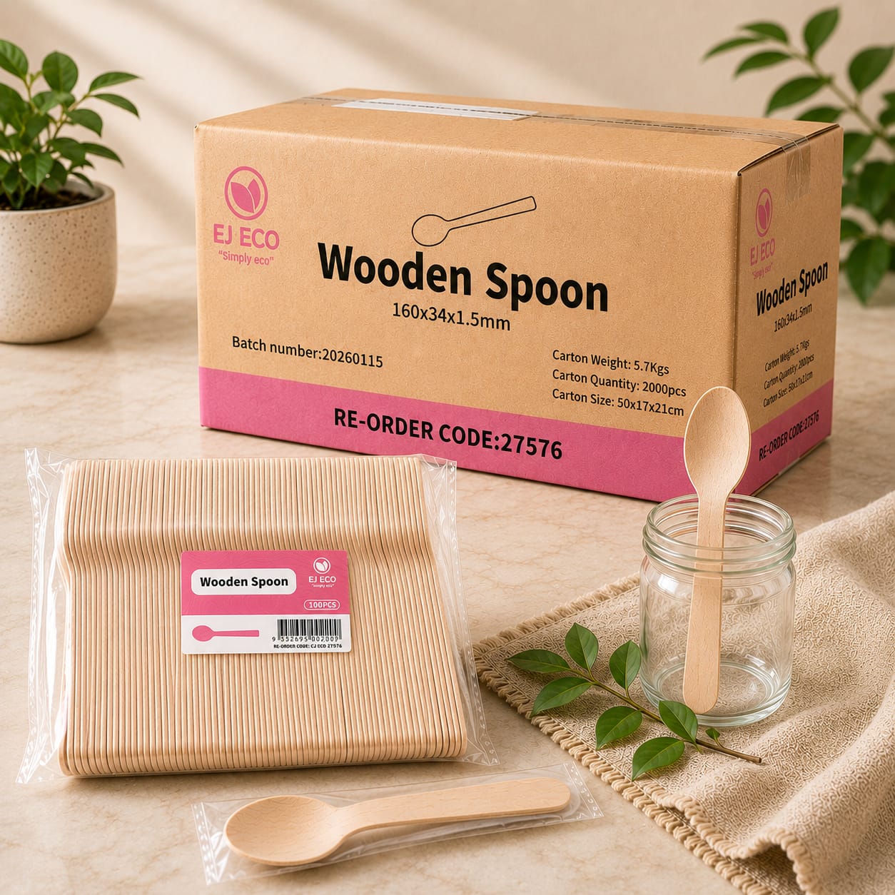 Wooden Spoons - 2000pcs (BULK)