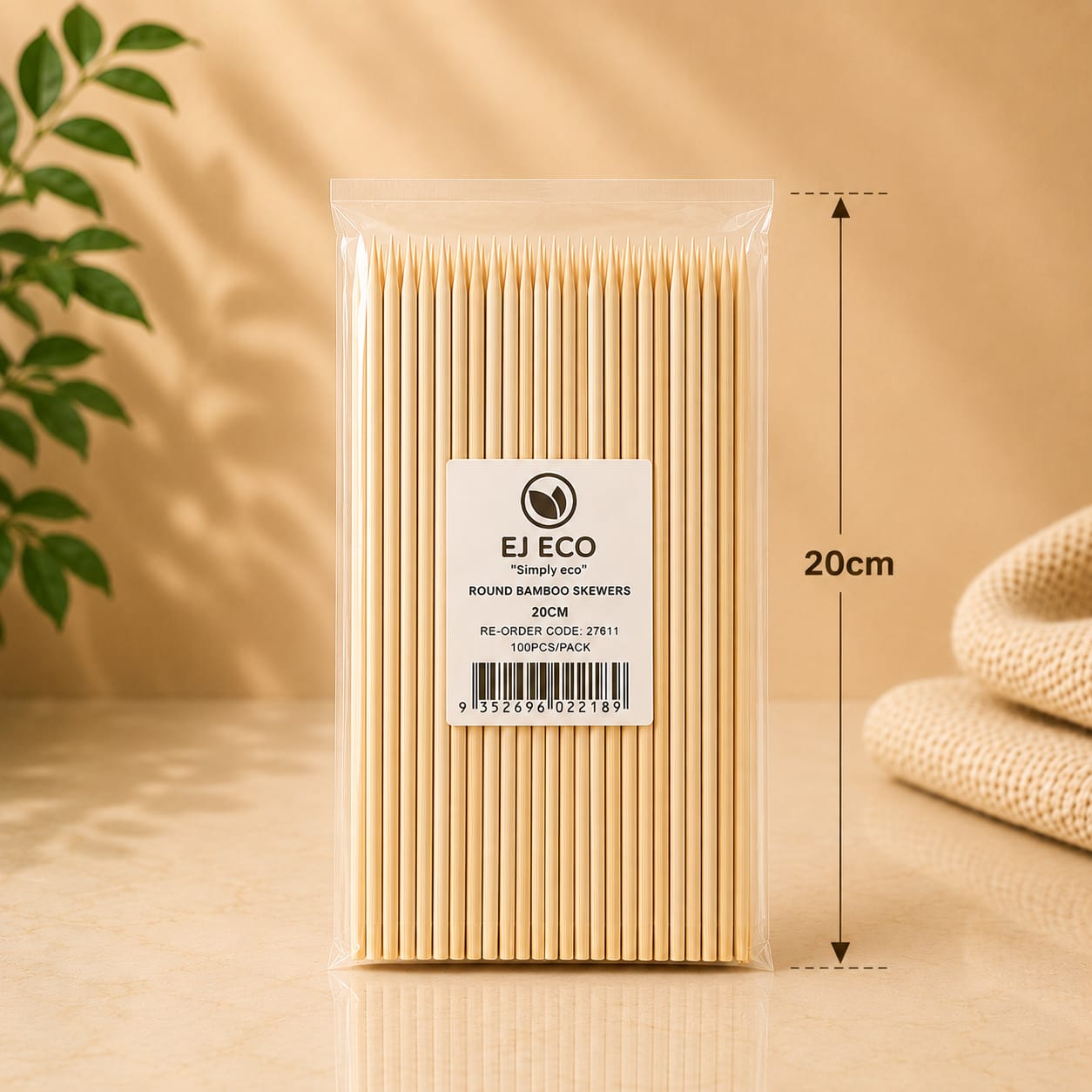 Bamboo Skewers 20cm - 5000pcs (BULK)