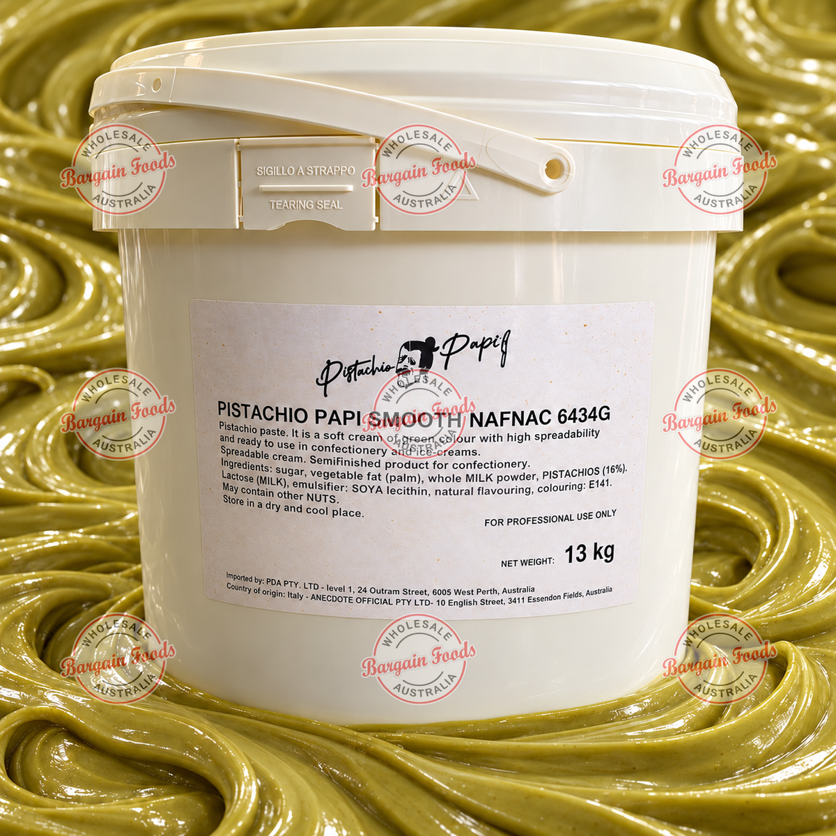 Pistachio Papi Smooth Spread - 13kg
