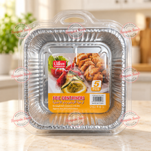 Cilleen Aluminium Rectangle Foil Tray Without Lids - 5pcs CLEARANCE