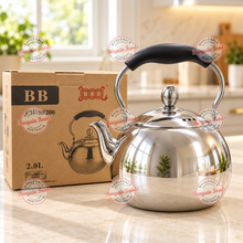 Stainless Steel Stove Top Tea Kettle - 2L CLEARANCE