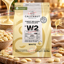 Callebaut W2 28% White Couverture Chocolate - 2.5kg