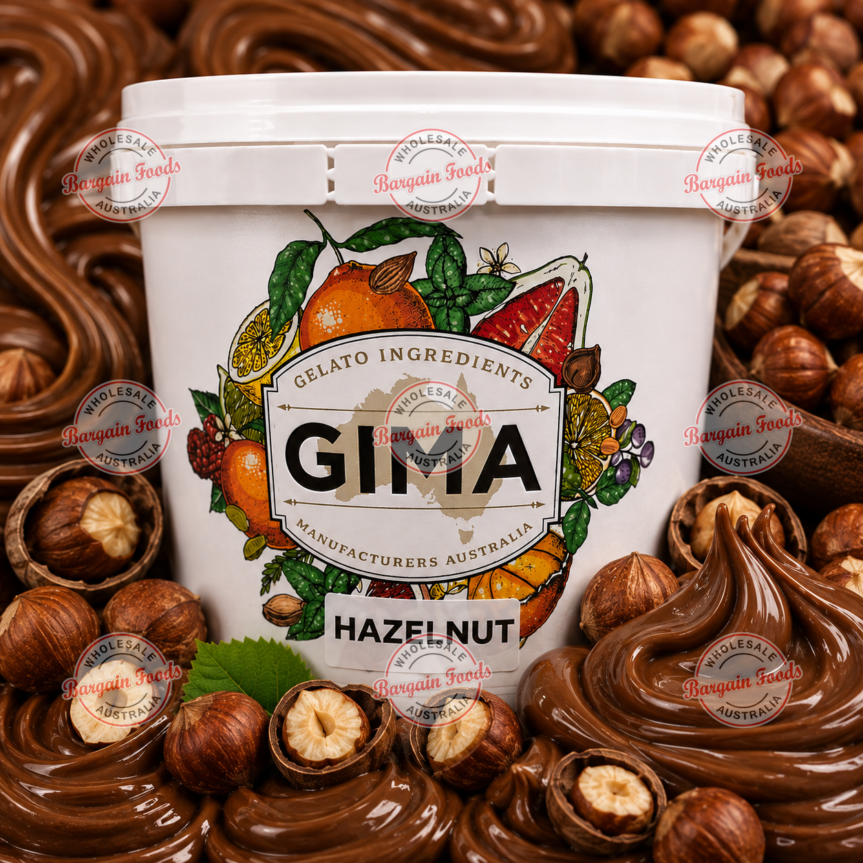 Gima 100% Pure Hazelnut Paste Spread - 5kg