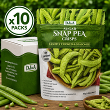 DJ&A Sugar Snap Pea Crisps - 30g x10 (BULK)