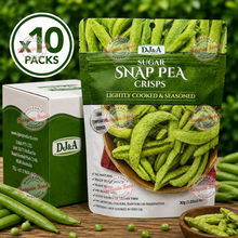 DJ&A Sugar Snap Pea Crisps - 30g x10 (BULK)