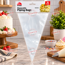 Disposable Piping Bags - 15pack 16x 30cm