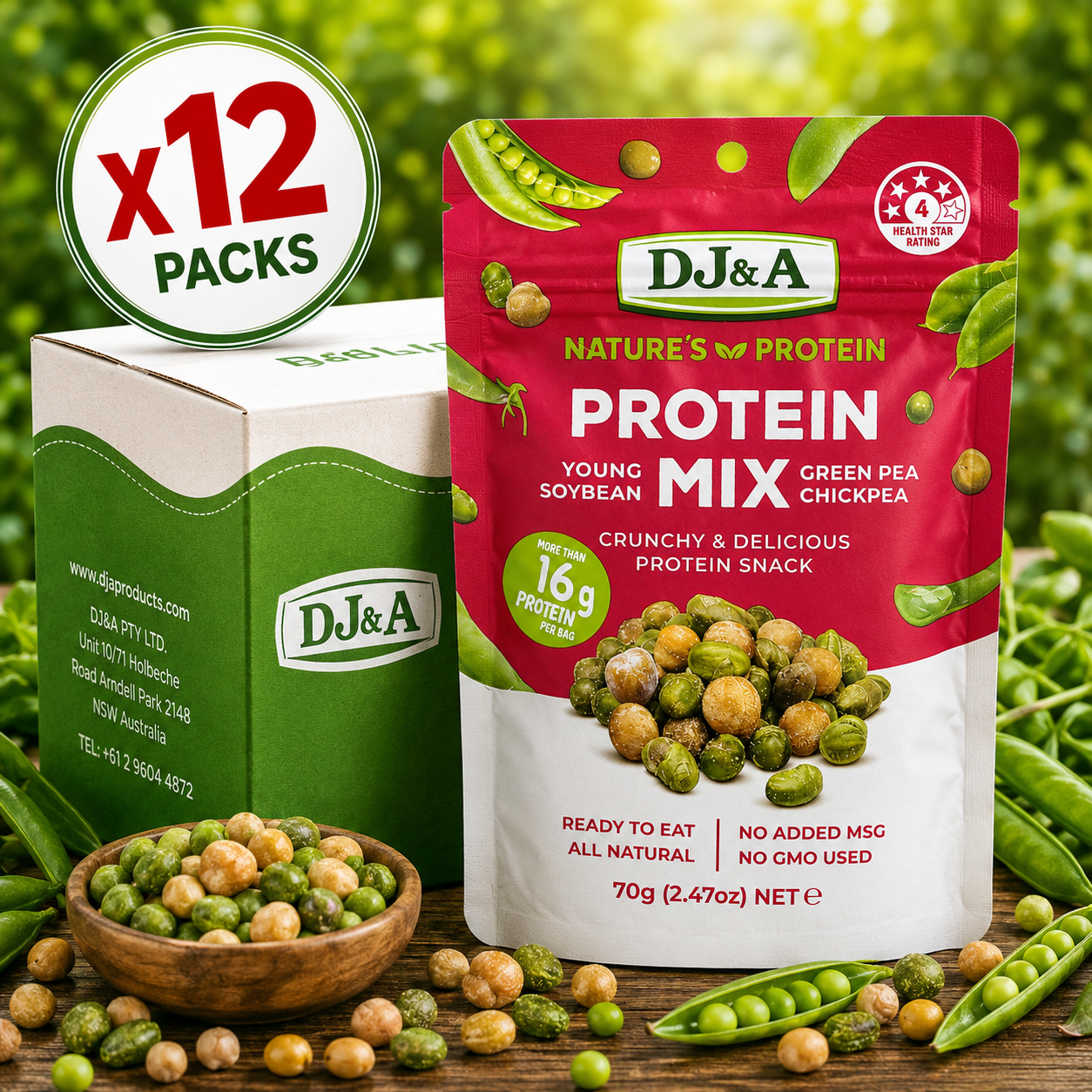DJ&A Protein Mix - 70g x12 (BULK)
