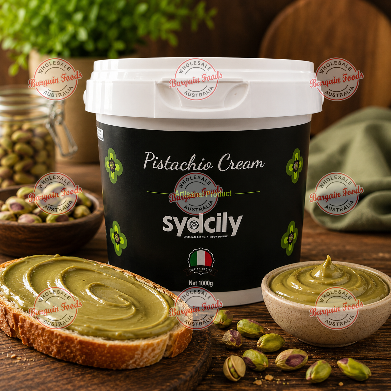 Sydcily Pistachio Cream Spread - 1kg