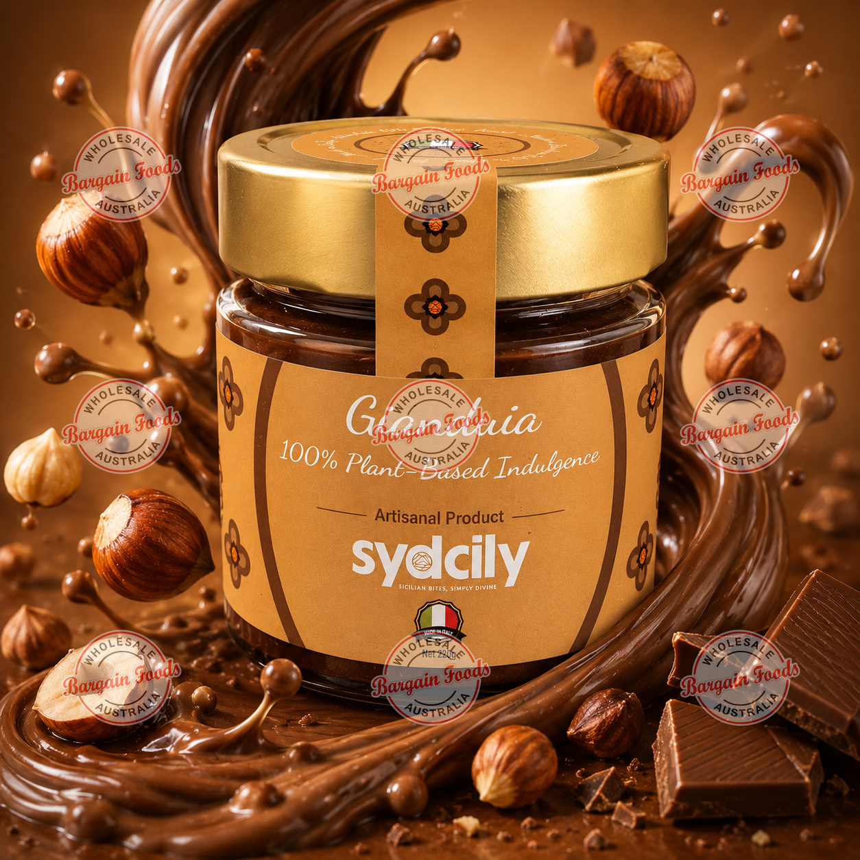Sydcily Gianduia Hazelnut Spread - 220g
