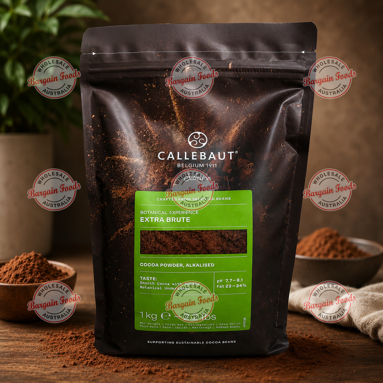 Callebaut Cocoa Powder Extra Brut - 1kg