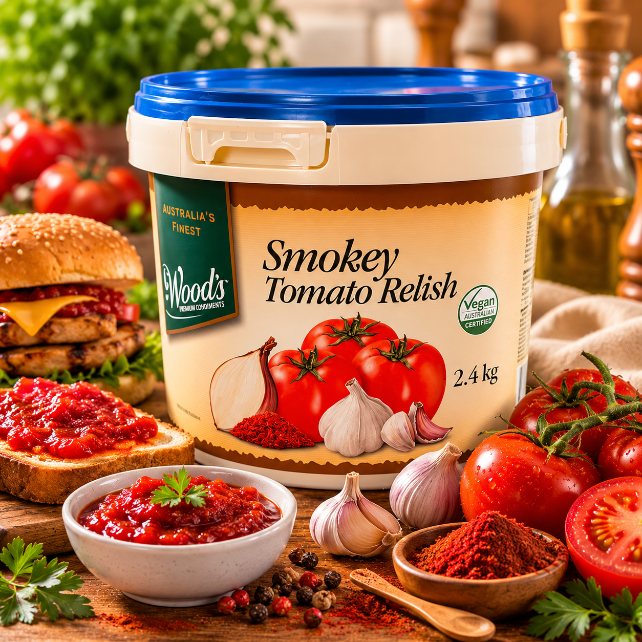 Wood's Smokey Tomato Relish - 2.4kg