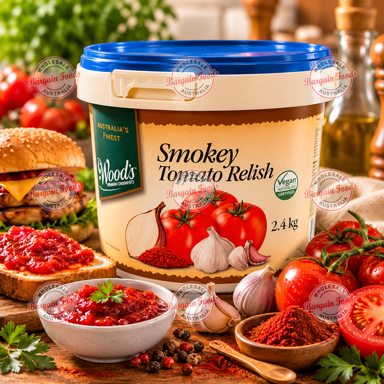 Wood's Smokey Tomato Relish - 2.4kg