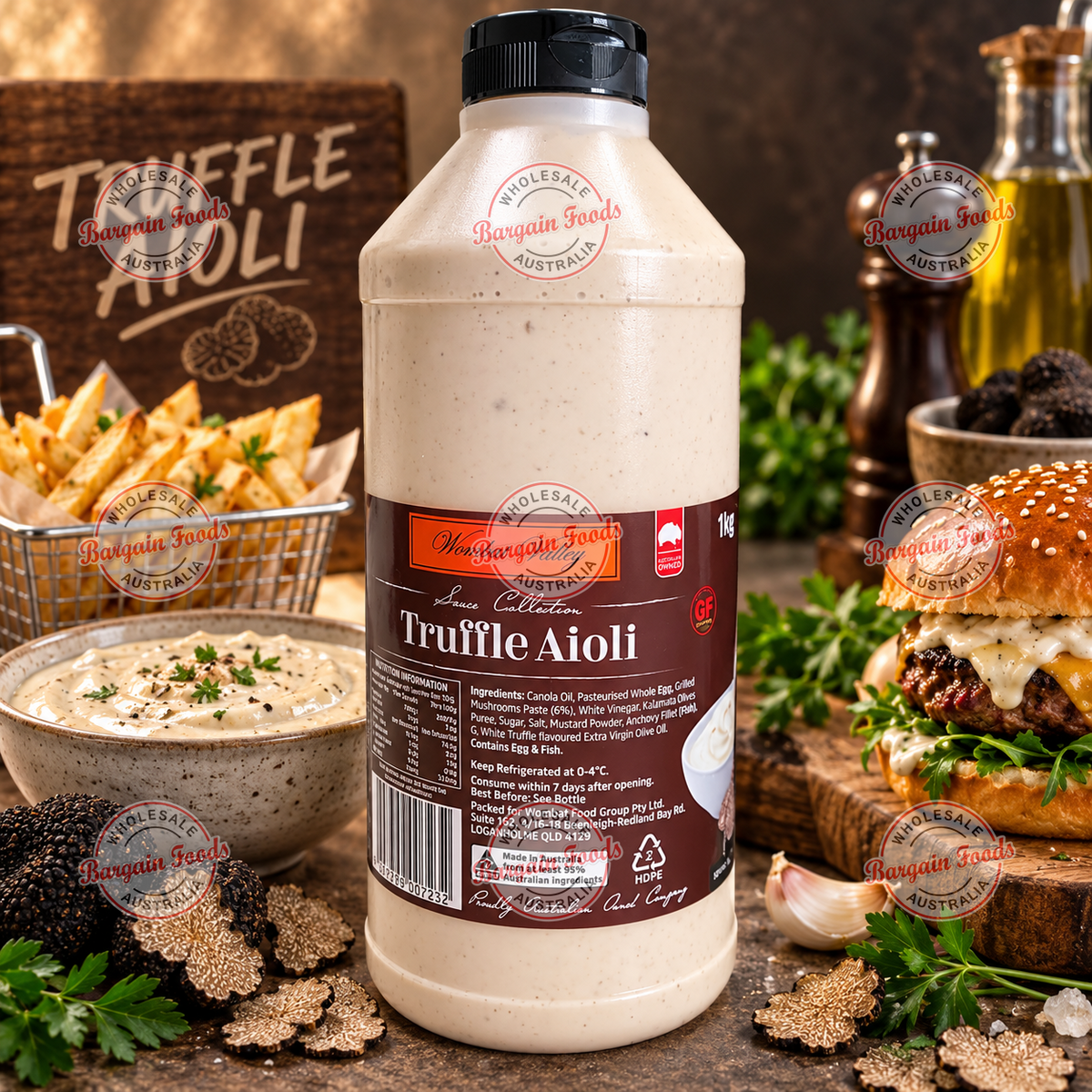Wombat Valley Truffle Aioli Sauce - 1kg