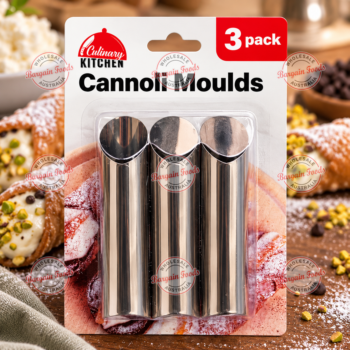 Cannoli Moulds - 3pack