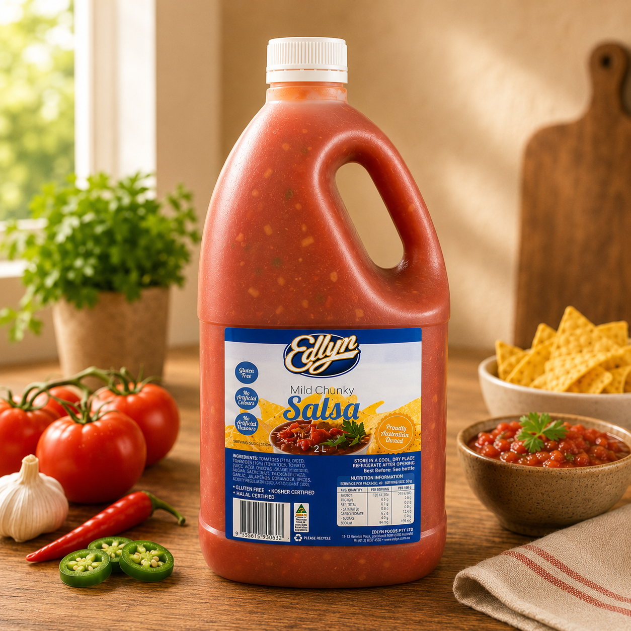 Edlyn Mild Chunky Salsa - 2L