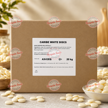 Master Martini Caribe White Compound Chocolate Discs - 20kg