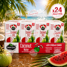 Green Leaf Coconut Water Watermelon Flavour - 240ml x 24