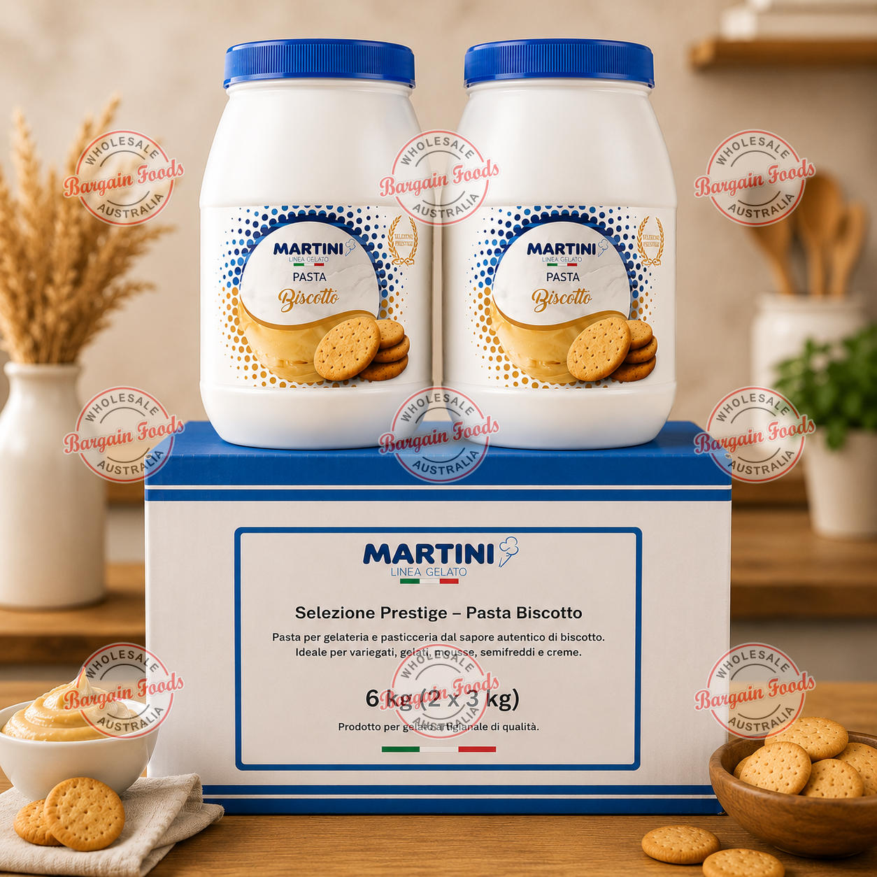 Master Martini Pasta Biscotto -3kg x2 (BULK) BB 03/2026