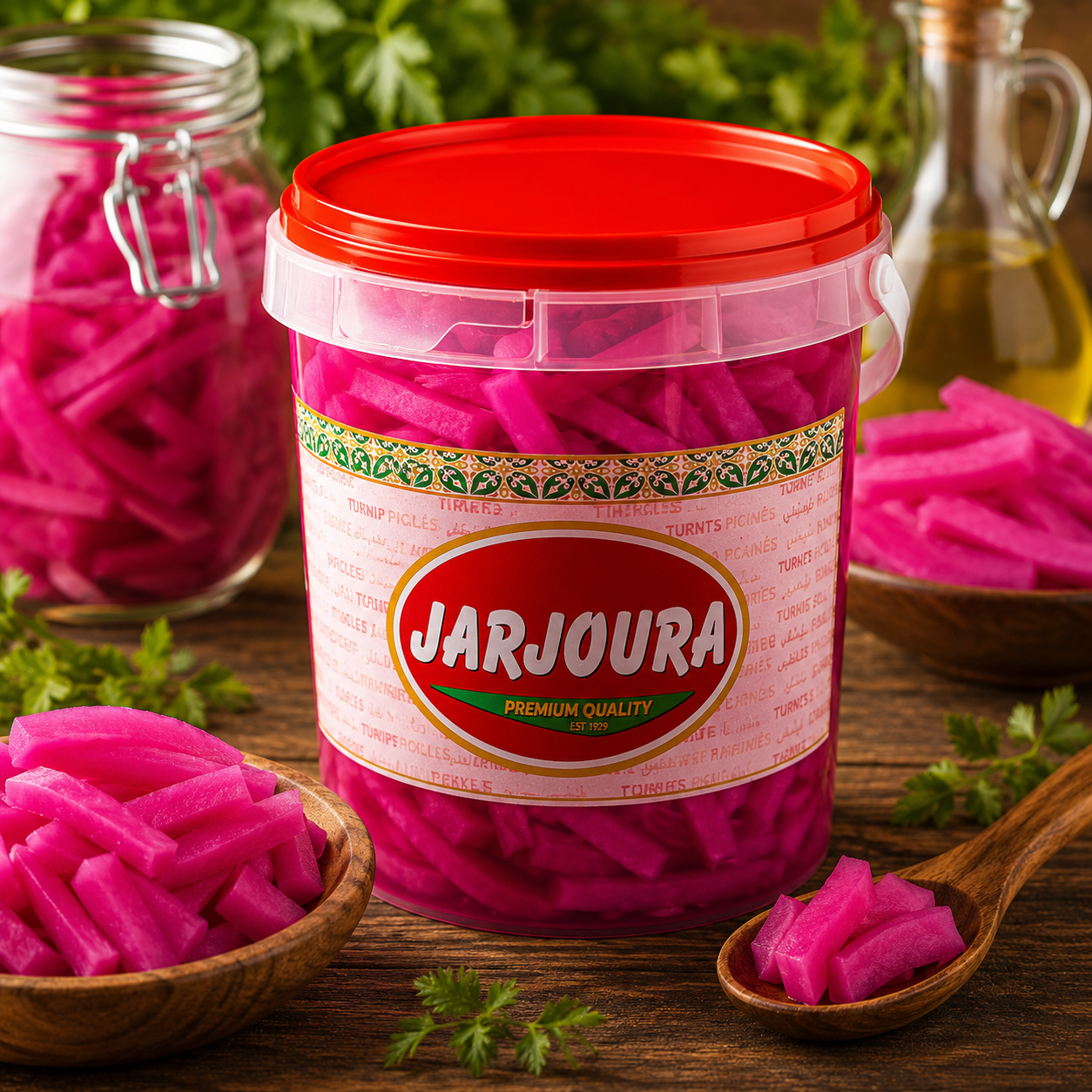 Jarjoura Sliced Turnips - 1kg