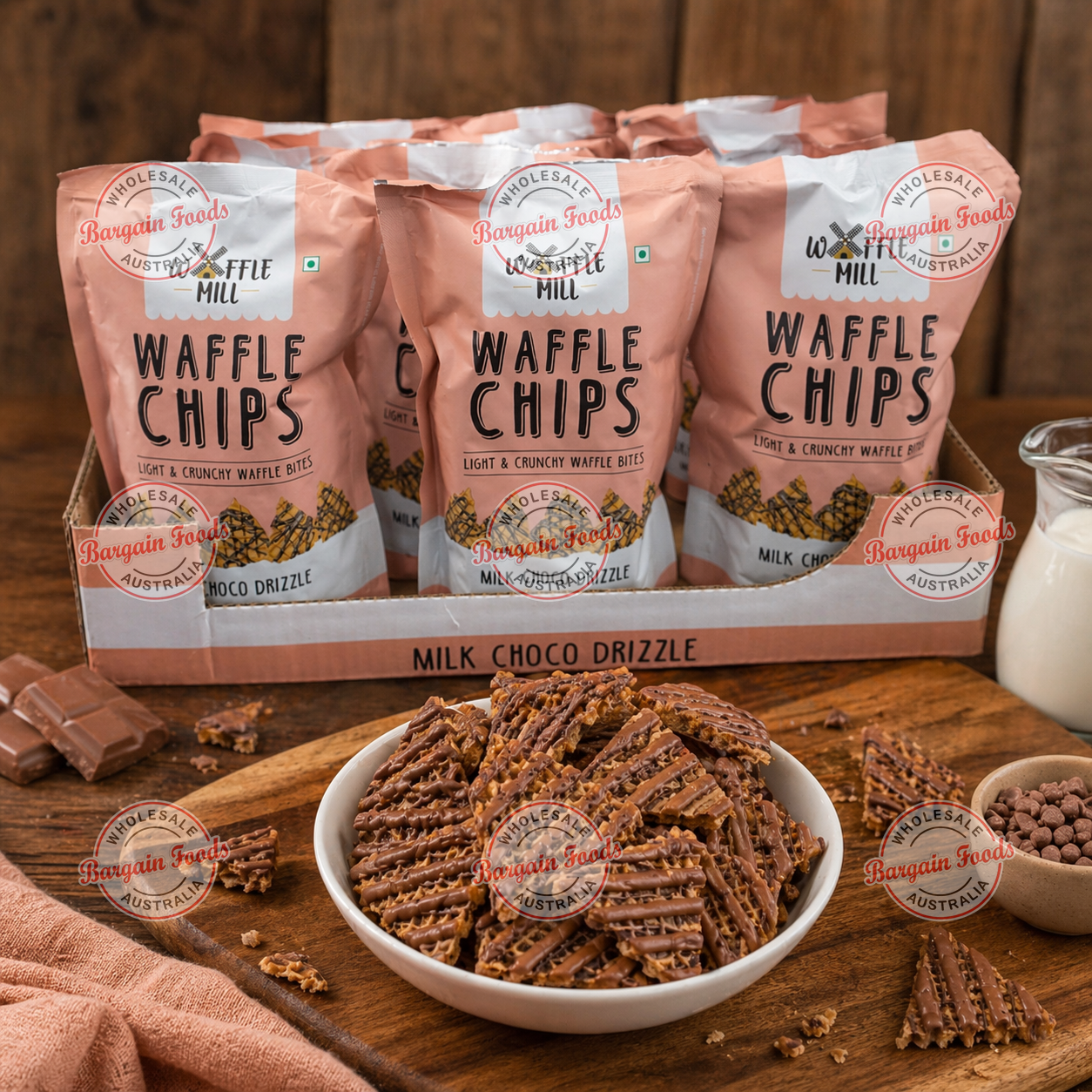 Waffle Mill Waffle Chips - 80g x15 (BULK)