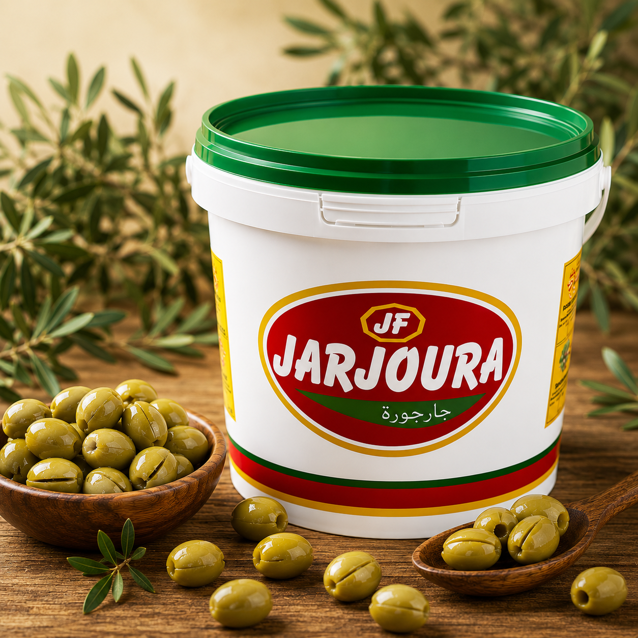 Jarjoura Green Olives - 10kg