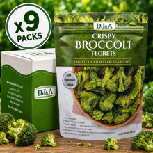 DJ&A Crispy Broccoli Florets - 45g x9 (BULK)