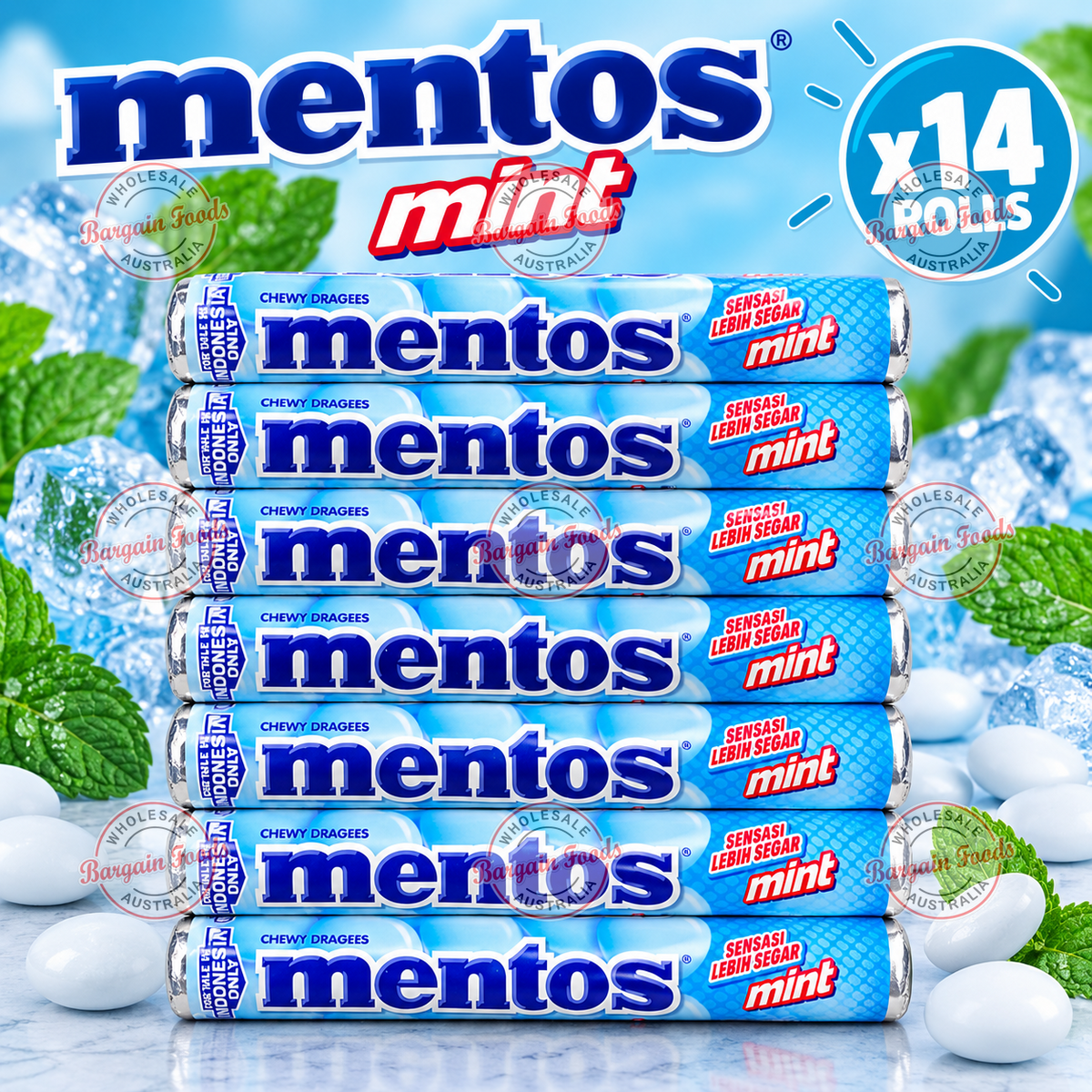 Mentos Roll Mint Flavour - 14pack