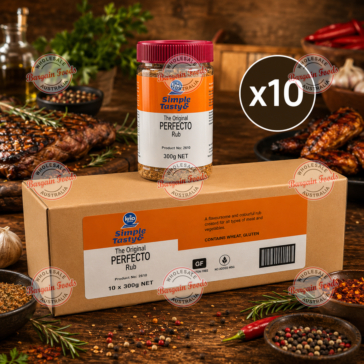 Krio The Original Perfecto Rub - 300g x10 (BULK) BB JULY/26 CLEARANCE