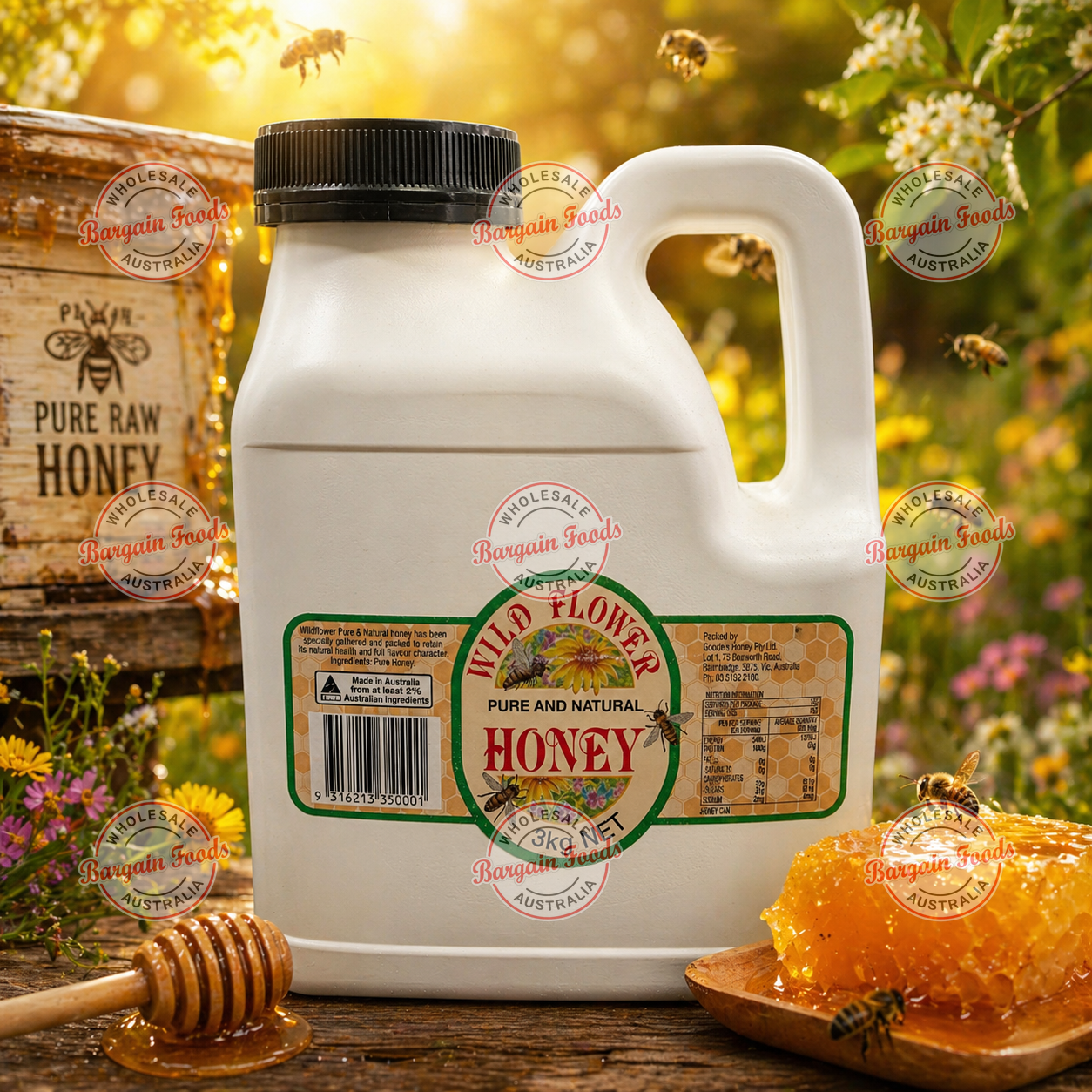 Wild Flower Pure Natural Honey - 3kg