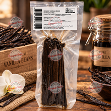 Organic Vanilla Beans - 100g