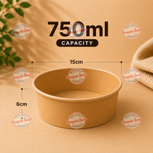 Kraft Salad Bowls 750ml - 300pcs (BULK)