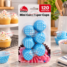 Mini Cake Paper Cups - 120pcs