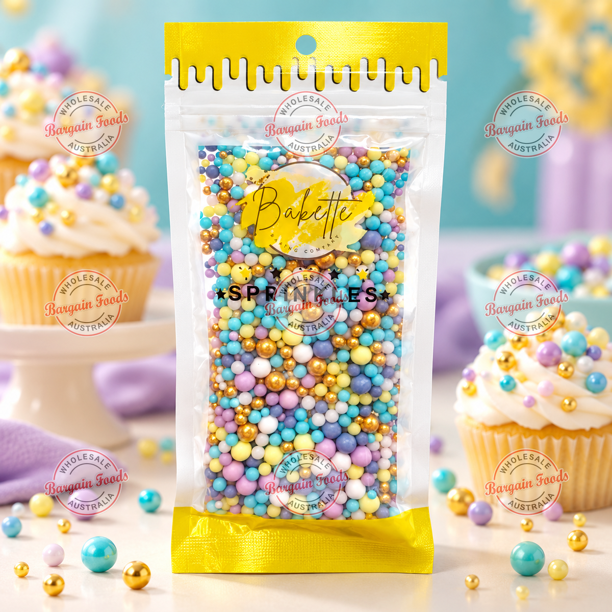 Bakette Bubble Cloud Carnivale sprinkle Mix - 56g