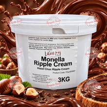 Monella Hazelnut Choc Ripple Cream - 3kg (Like Nutella)