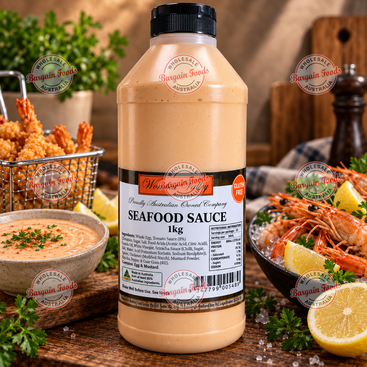Wombat Valley Seafood Sauce - 1kg