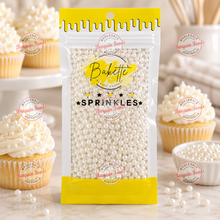 Bakette Pearly White Sugar Pearls - 56g