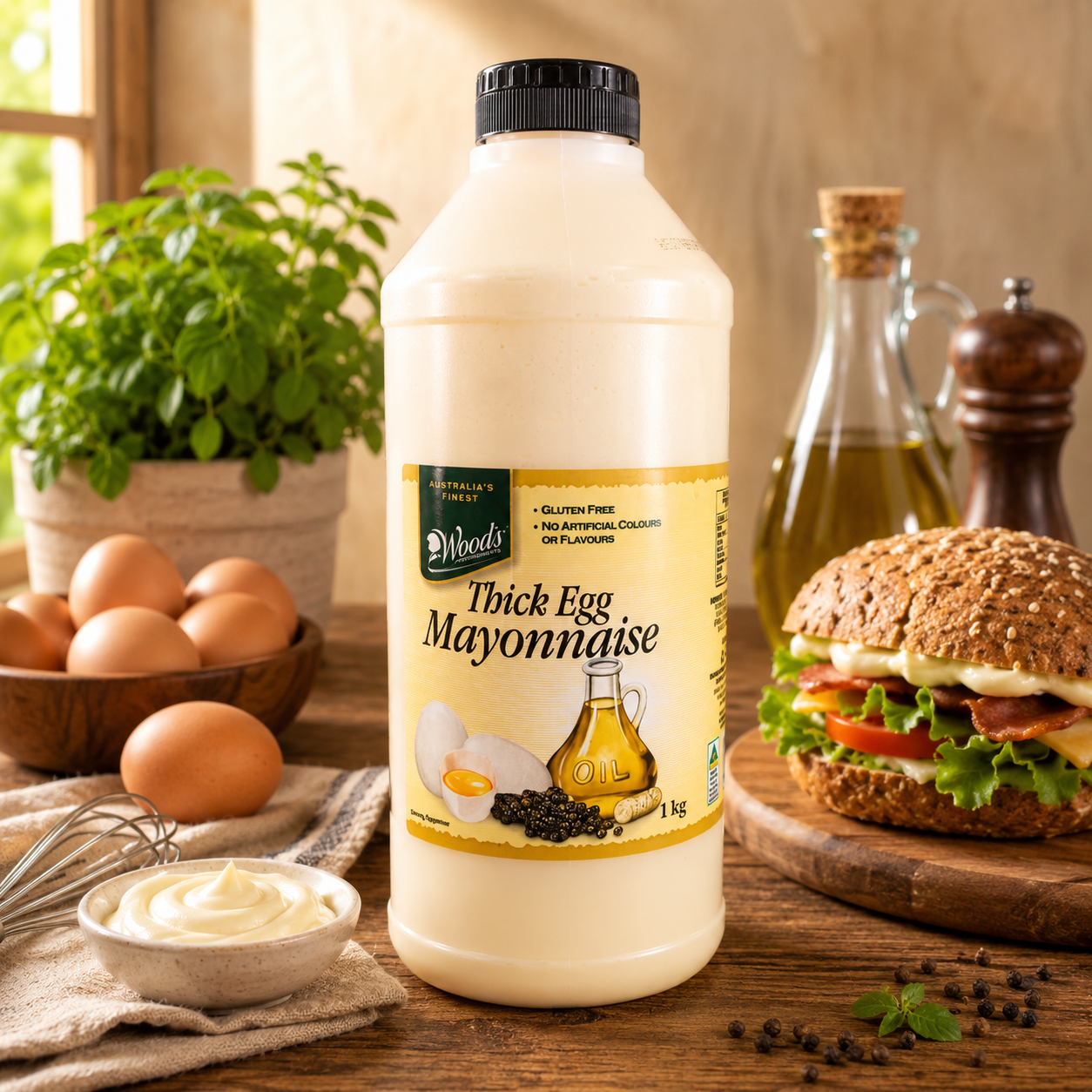 Wood's Thick Egg Mayonnaise - 1kg