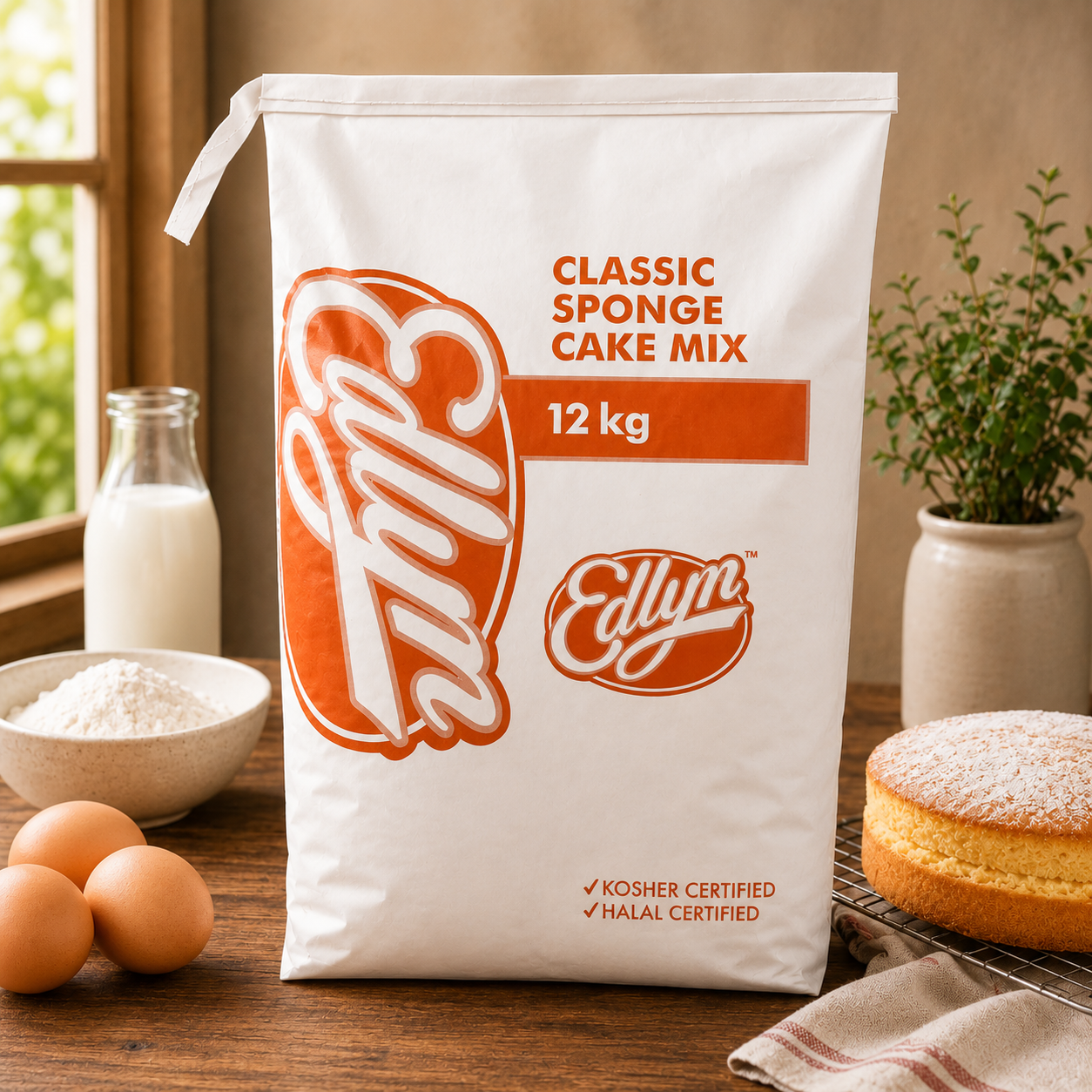 Edlyn Classic Sponge Cake Mix - 12kg