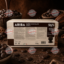 Master Martini Ariba Couverture 54% Dark Chocolate Discs - 10kg